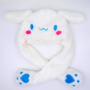 Cinnamoroll Moving Bunny Ear Plush Hat for Kids Dress Up Party
